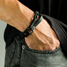 Load image into Gallery viewer, Leather Chain Bracelet