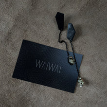 Load image into Gallery viewer, Drop Earrings Black With Pyrite E109