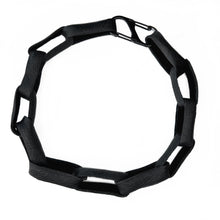 Load image into Gallery viewer, Hand-stitched leather chain with carabiner clip, part of the Rogue Leather Link Set - a symbol of rebellious style.