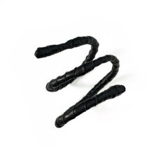 Load image into Gallery viewer, This genuine leather choker/bracelet hybrid lets you express your individuality and set your own standards of fashion. Wear it as a statement piece around your neck or wrist, or create customizable patterns for a unique look every time. Meticulously crafted with genuine leather wrapped around metal wire, this daring accessory is built to last. Be bold, be different, and let the Rebel Coil take your style to the next level.