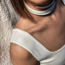 Load image into Gallery viewer, Discover WAIWAI's Soft and Comfortable Choker with Helical Design | Bold Simplicity meets High Texture | No Clasp for Clean Lines | Symbolizes Evolution, Growth & Resilience. Get the Perfect Fit with Easy Flexibility and Adjustable Neck Size. Order Now