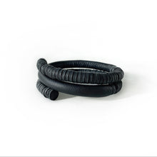 Load image into Gallery viewer, Unisex leather bracelet carefully and ethically handcrafted from leather scraps, modern and stylish men and women bracelet