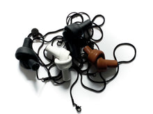 Load image into Gallery viewer, Elevate your style with a leather knot pendant necklace - a symbol of eternal connection and cherished bonds. With modern sophistication and impeccable hand craftsmanship, this necklace showcases the fine qualities of leather. Available in two lengths, it's functional art with a meaning, making it the perfect gift for yourself or a loved one. Choose the shorter length for a flattering collarbone accent or the longer length to wear over your heart.