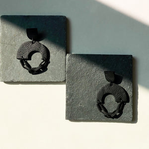 Leather Chain Earrings E155