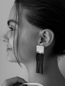 Bead Fringe Earrings E197