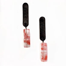 Load image into Gallery viewer, Cherry Quartz Drop Earrings E202