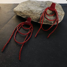 Load image into Gallery viewer, Bliss Beaded Dangle Earrings E194 Burgundy