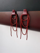 Load image into Gallery viewer, Bliss Beaded Dangle Earrings E194 Burgundy