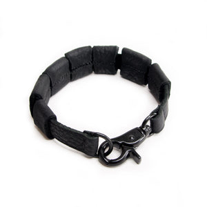 Boiled Leather Beads Bracelet