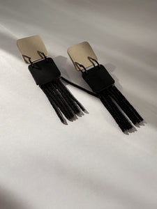 Bead Fringe Earrings E197