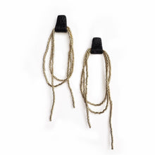 Load image into Gallery viewer, Bliss Beaded Dangle Earrings E194 Black/Gold