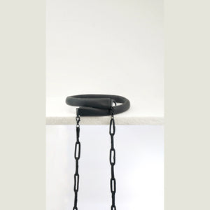 Choker With Leather Chain C011
