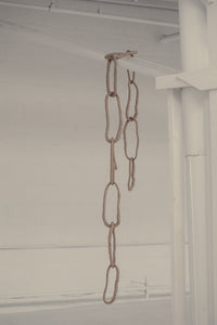 Large Links Leather Chain